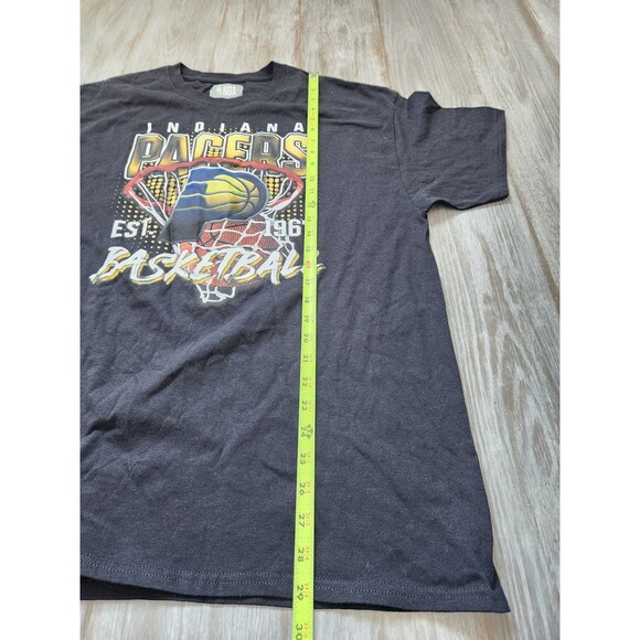 VTG NBA Indiana Pacers T Shirt Black Crewneck Short Sleeve Basketball Sz XL EUC - Picture 5 of 6
